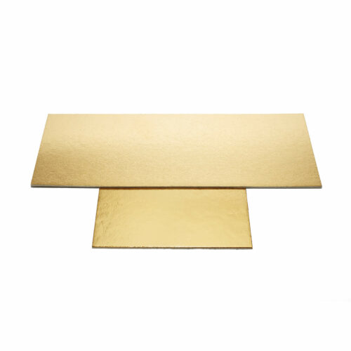 Cake boards one coated side gold