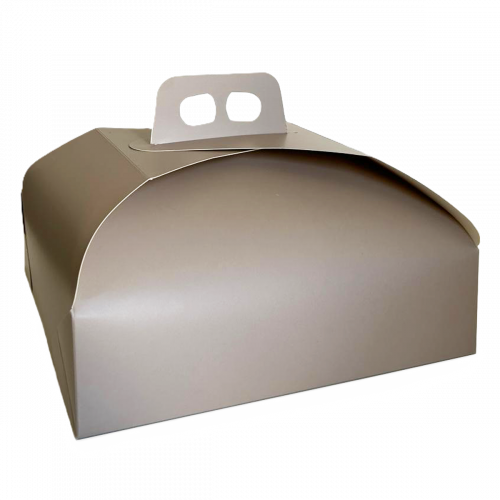 Taupe cake box